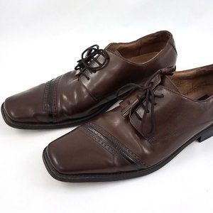 Giorgio Brutini Brown Leather Derby Dress Shoes